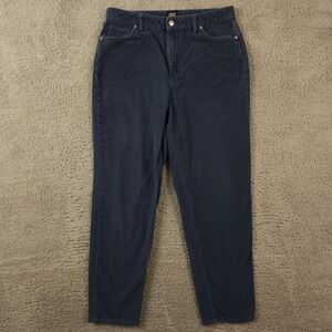 BDG Jeans Womens 31 Blue Mom High Rise Corduroy Cotton Pants Urban Outfitters